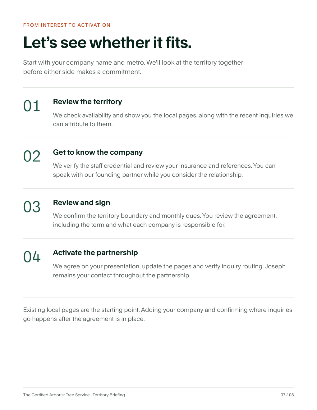 Territory Briefing, version 10, page 7