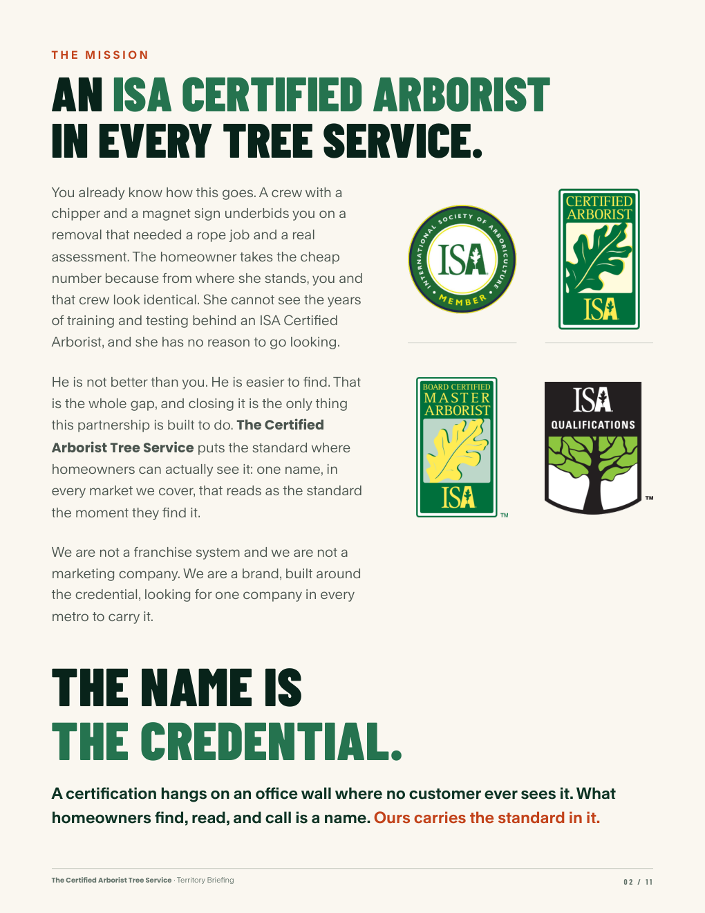 Territory Briefing, version 7, page 2